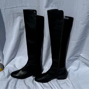 Michael Kors stretch leather black knee high boots in size 7.5